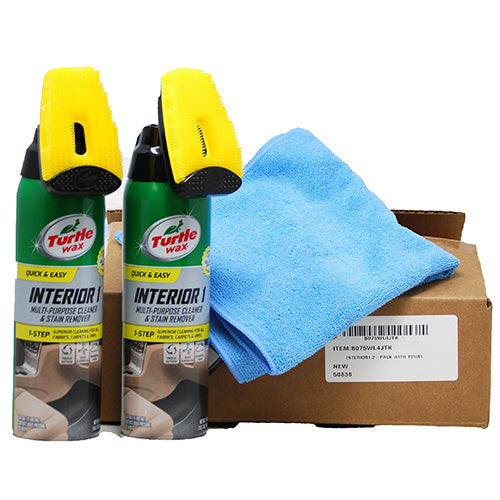 INT.CAR CLNR 18oz/2CT W/TWL(BR.BOX)