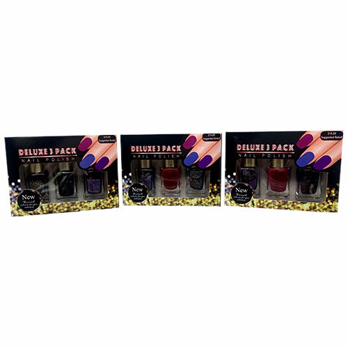 L'Oreal DLX Nail Polish 3 x Assorted Shades - 3-Pack