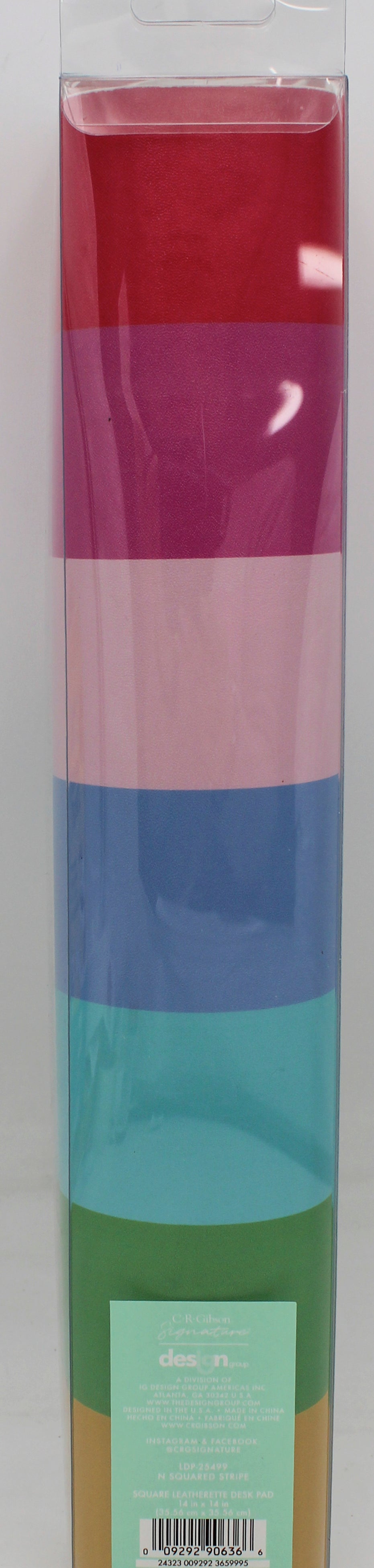 CR GIBSON 14X14 STRIPE DESK PAD