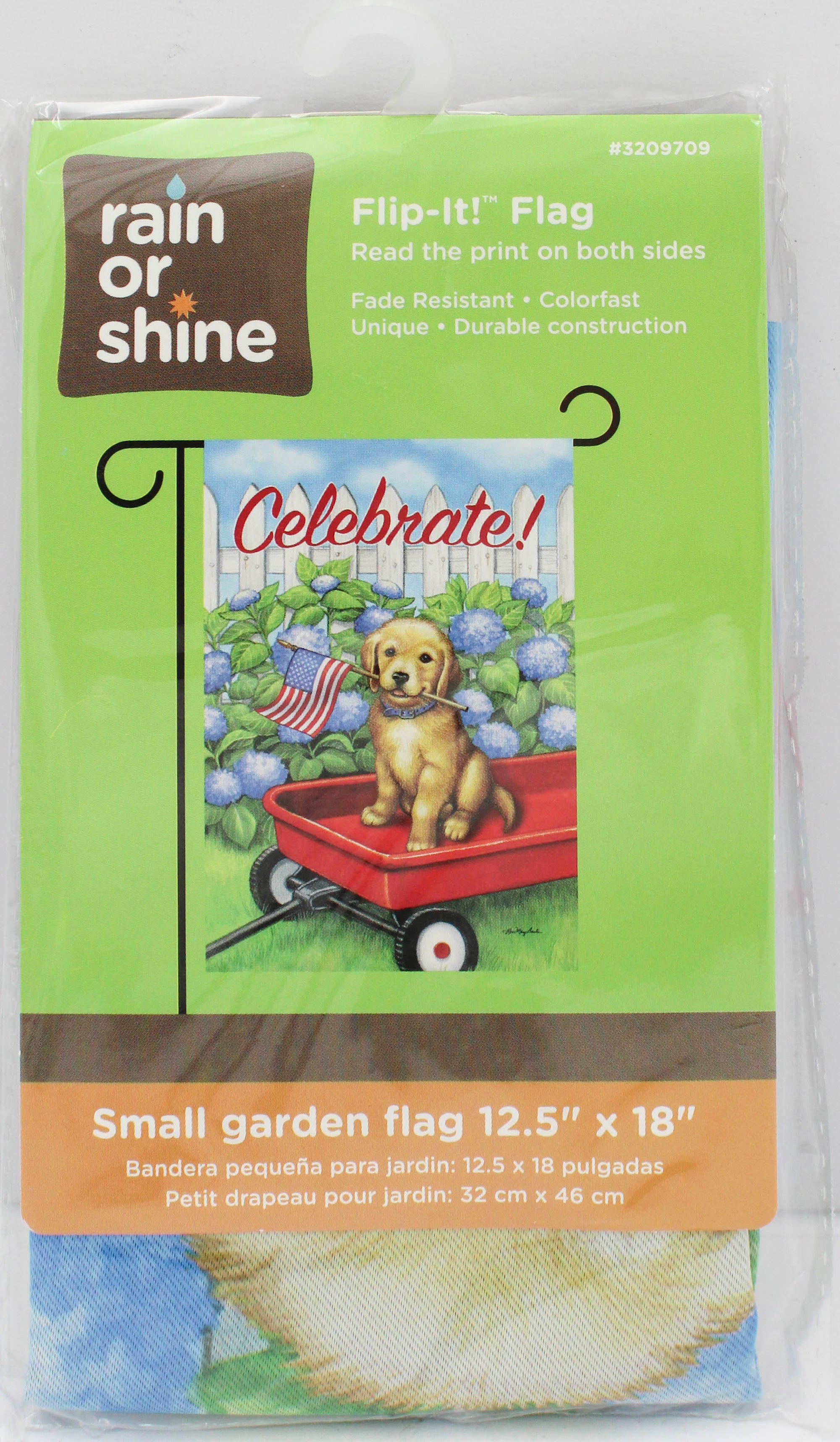 GARDEN FLAG - CELEBRATE PUPPY 12.5in X 18in