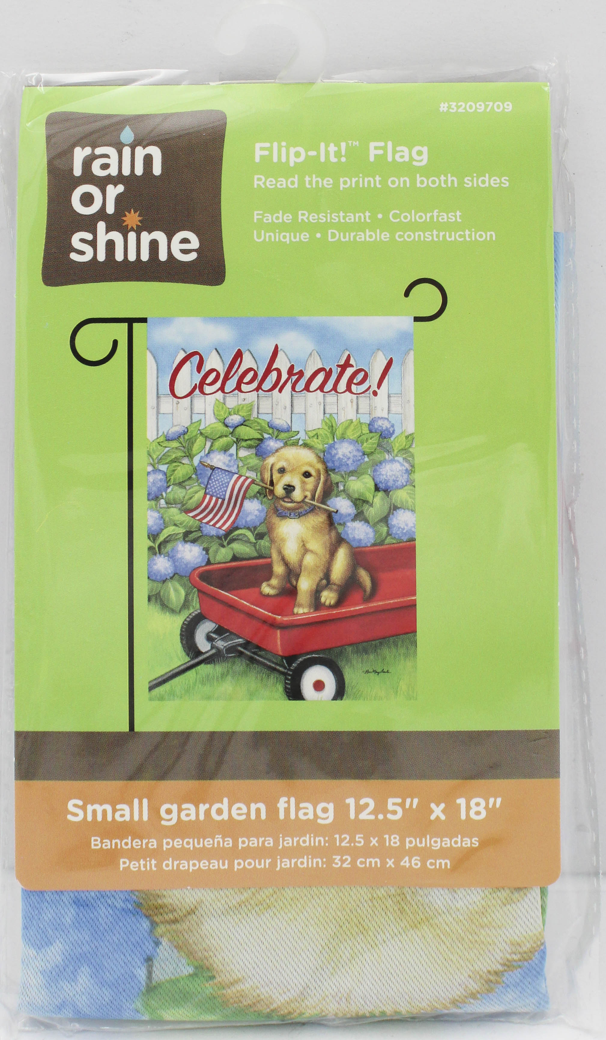 GARDEN FLAG - CELEBRATE PUPPY 12.5in X 18in