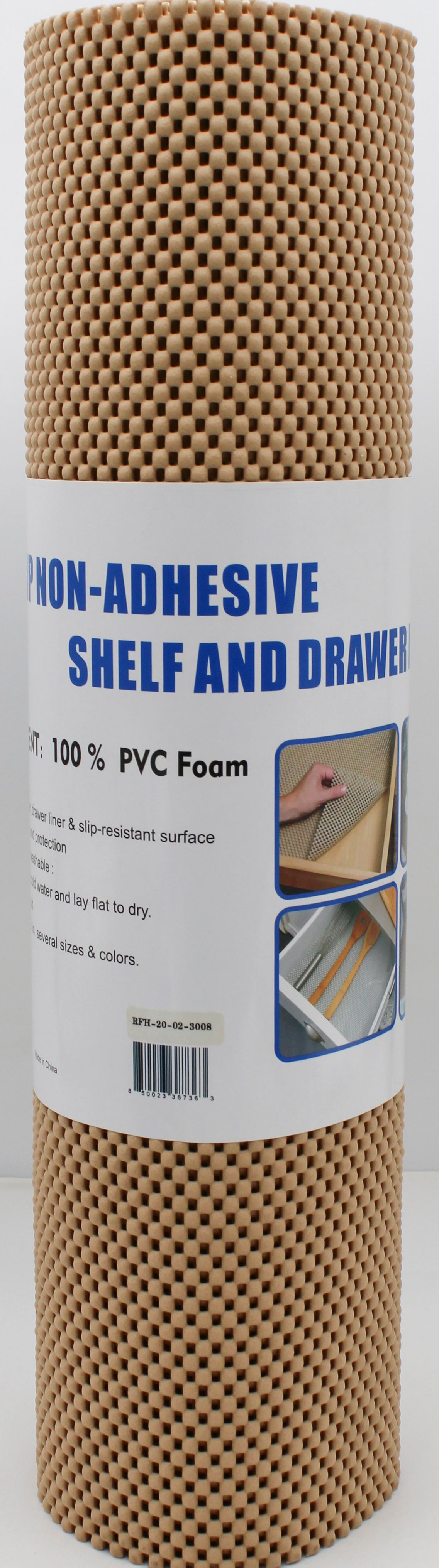 18x120" BEIGE SHELF LINER RAY STAR C/P 12