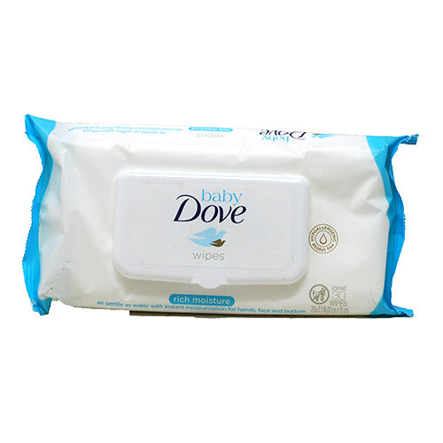 DOVE BABY WIPES 30CT-RICH MOISTURE