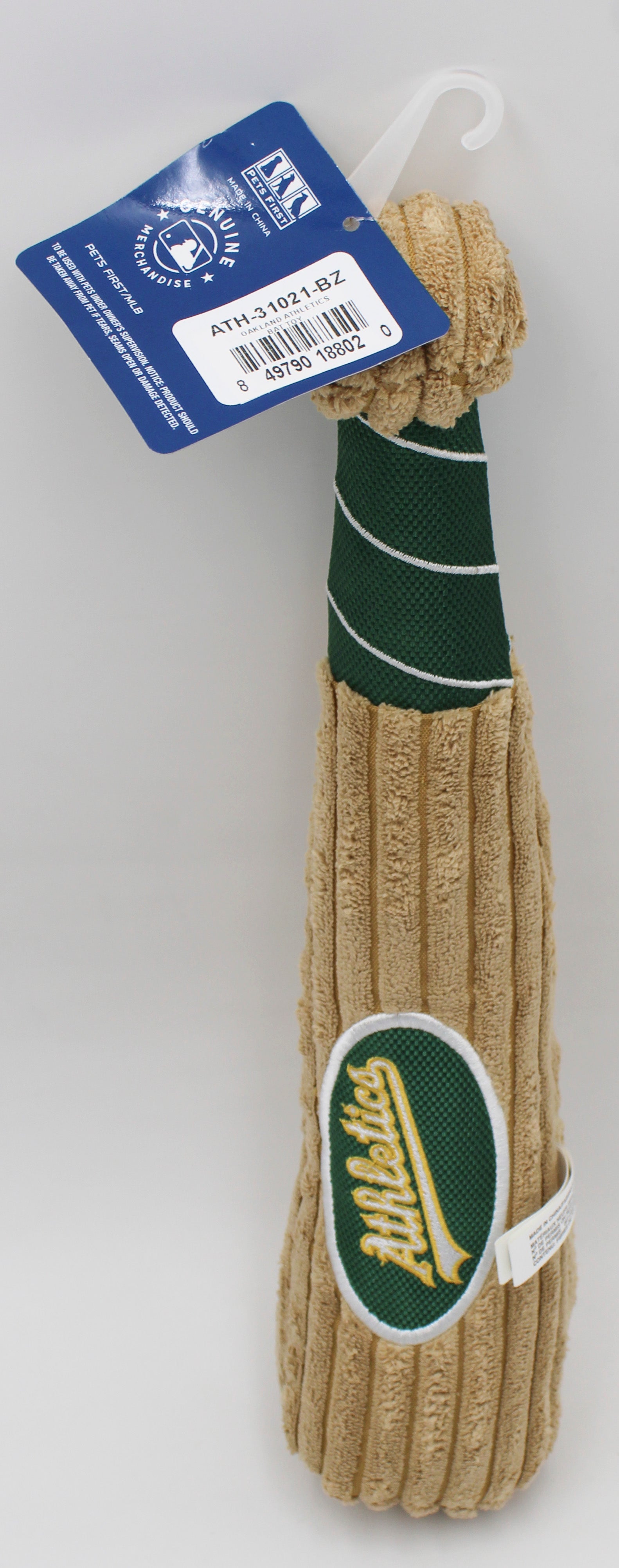 MLB Oakland Athletics Bat Dog Toy | Official Licensed
