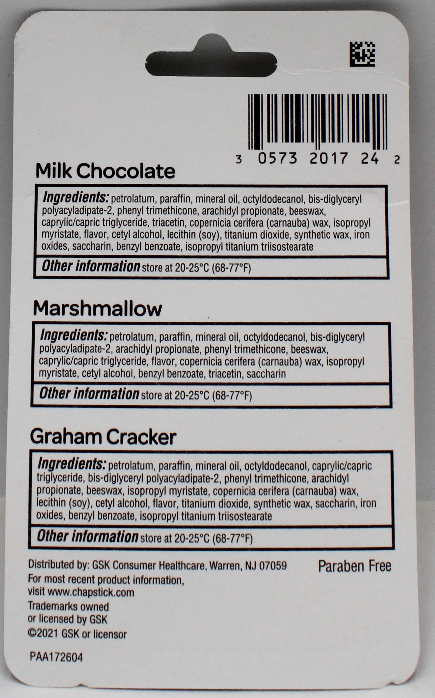 CHAPSTICK SMORES 3PK .45oz exp 9/30/2027