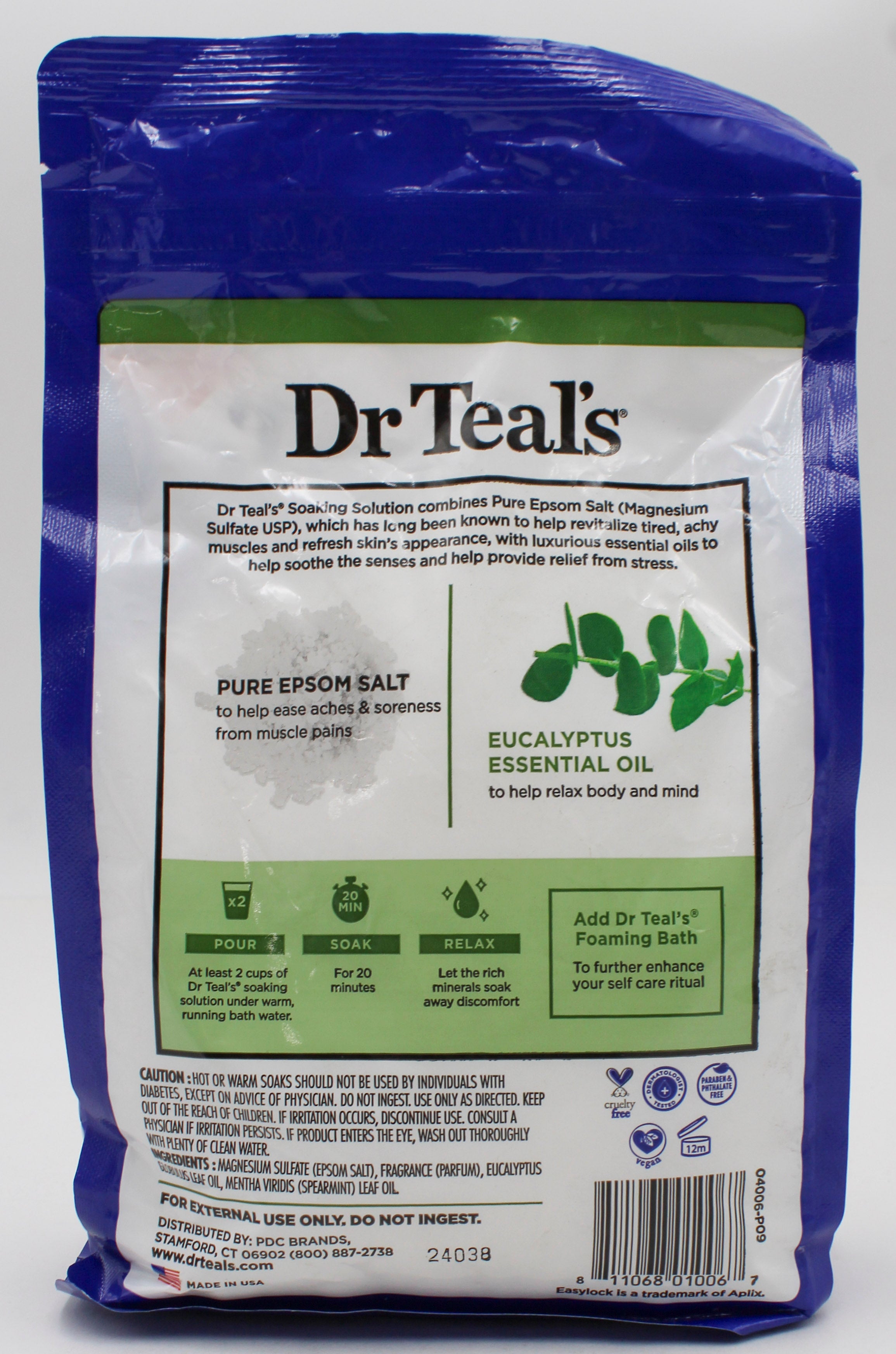 SP DR TEAL'S PURE EPSON SAL 3lbs EUCALYPTUS & SPEARMINT NI