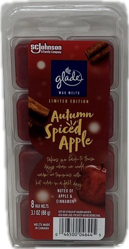 SP GLADE AUTUMN SPICED APPLE 8CT WAX MELTS 3.1oz