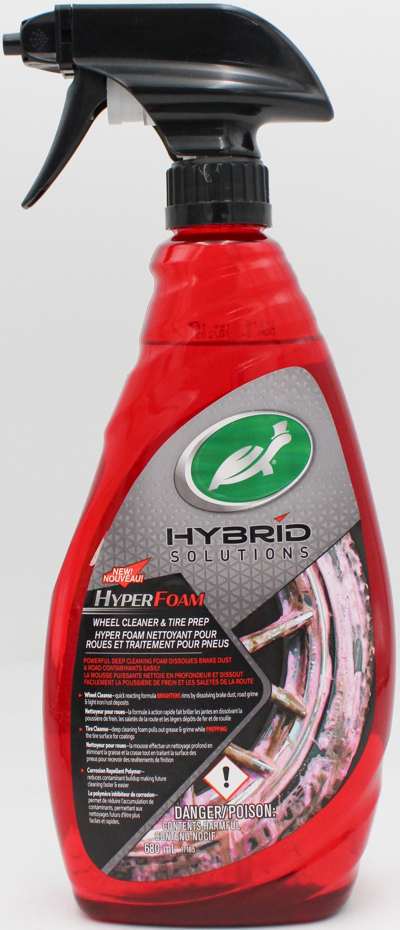 SP TURTLE WAX HYBRID SOLUTION HYPER FOAM WHEEL CLEANER & TIRE PREP 680 ml