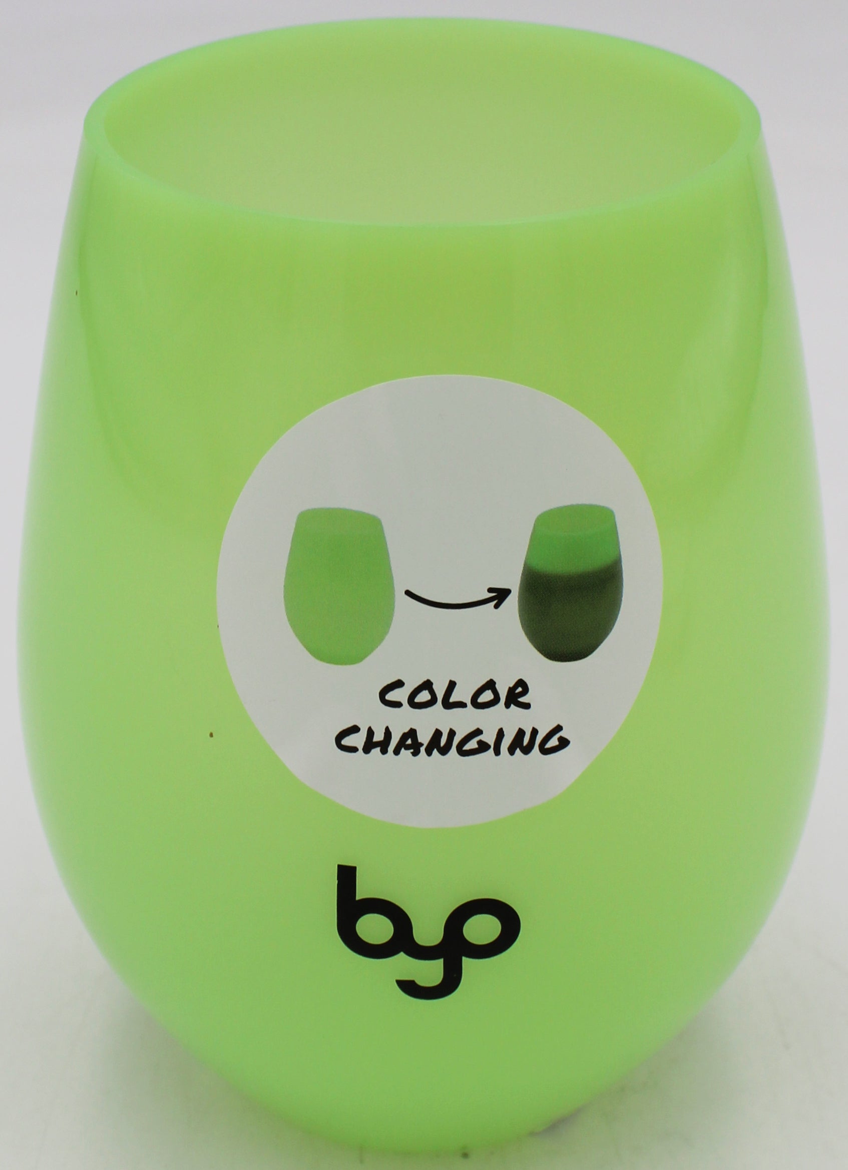 BYO 19OZ PLSTC WINE TUMBLER CHANGING COLORS LIGHT GREEN NI