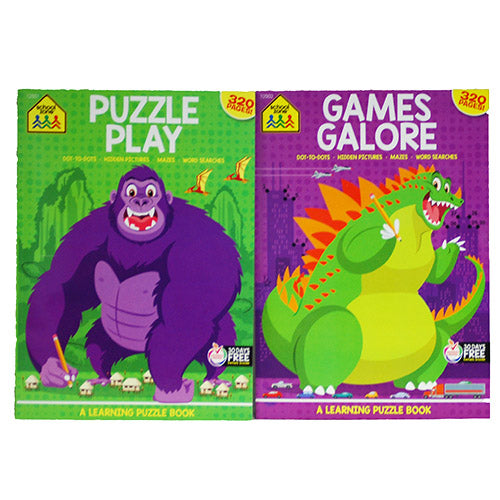 LEARNING PUZZLE BOOK 320PG-2STYLS