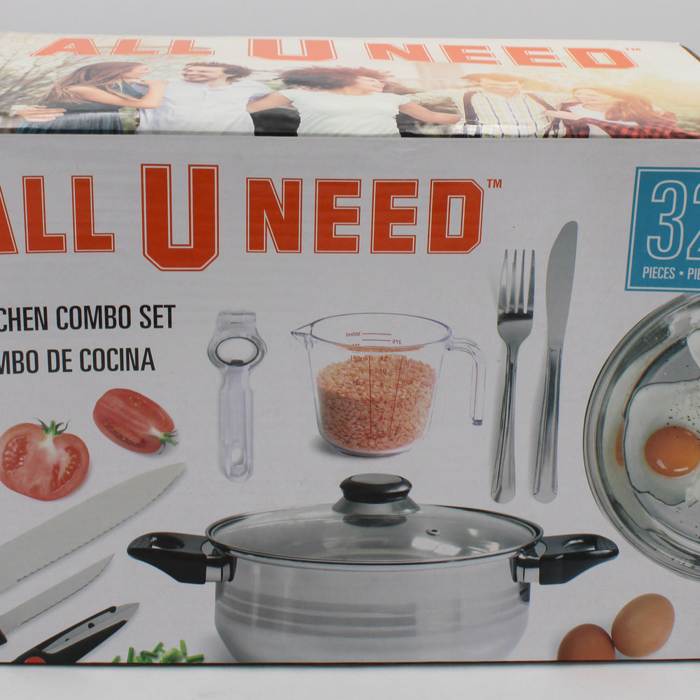 GIBSON EVERYDAY TOTAL KITCHEN SET - LYBRA 32pc NI