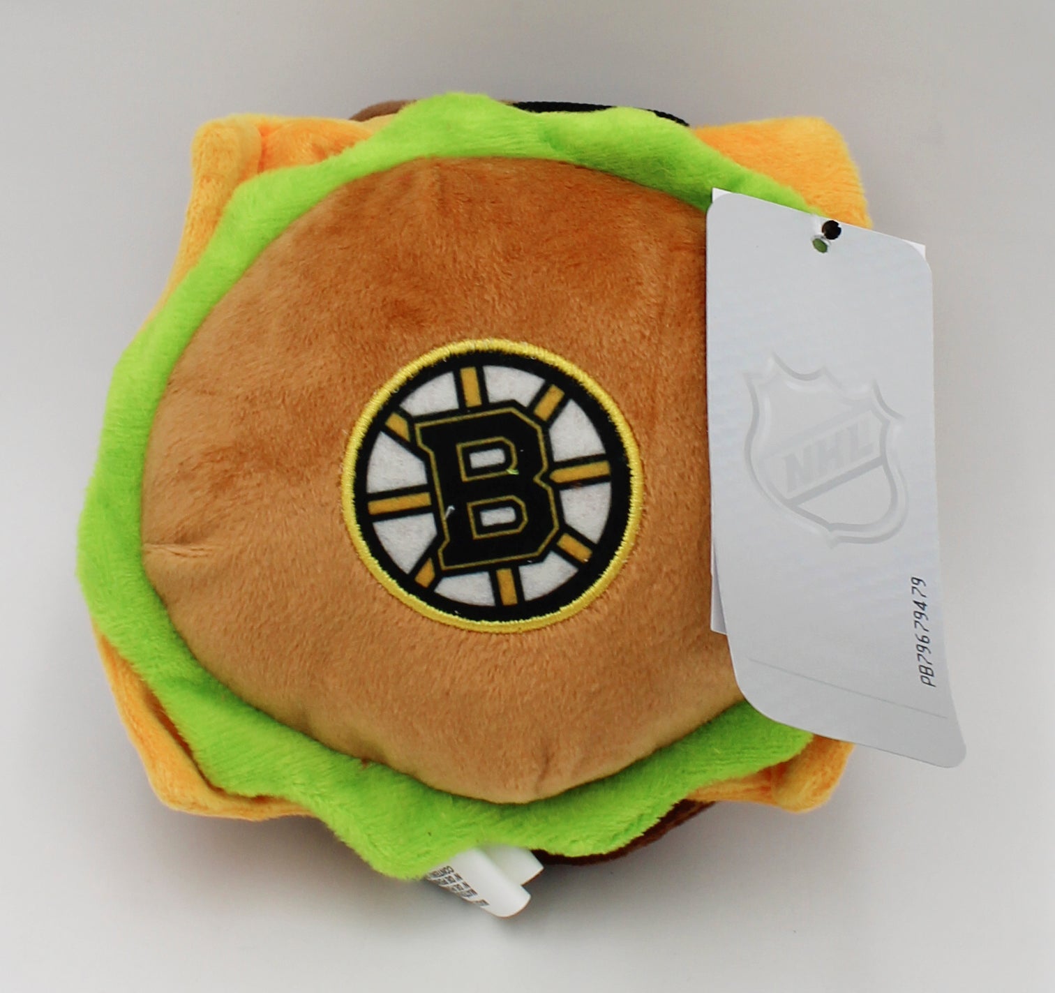 NHL  BOSTON BRUINS HAMBURGER DOG TOY NI