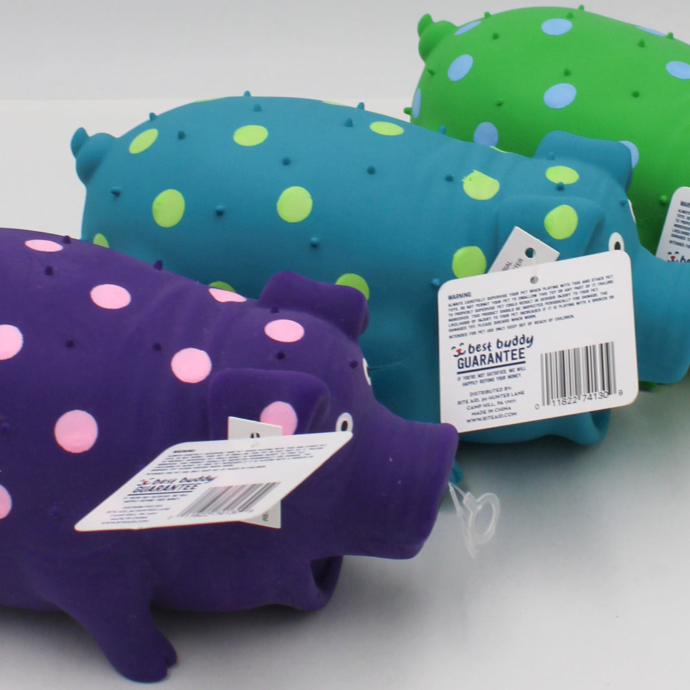MULTIPET PIG (LATEX) DOG TOY  - 9"