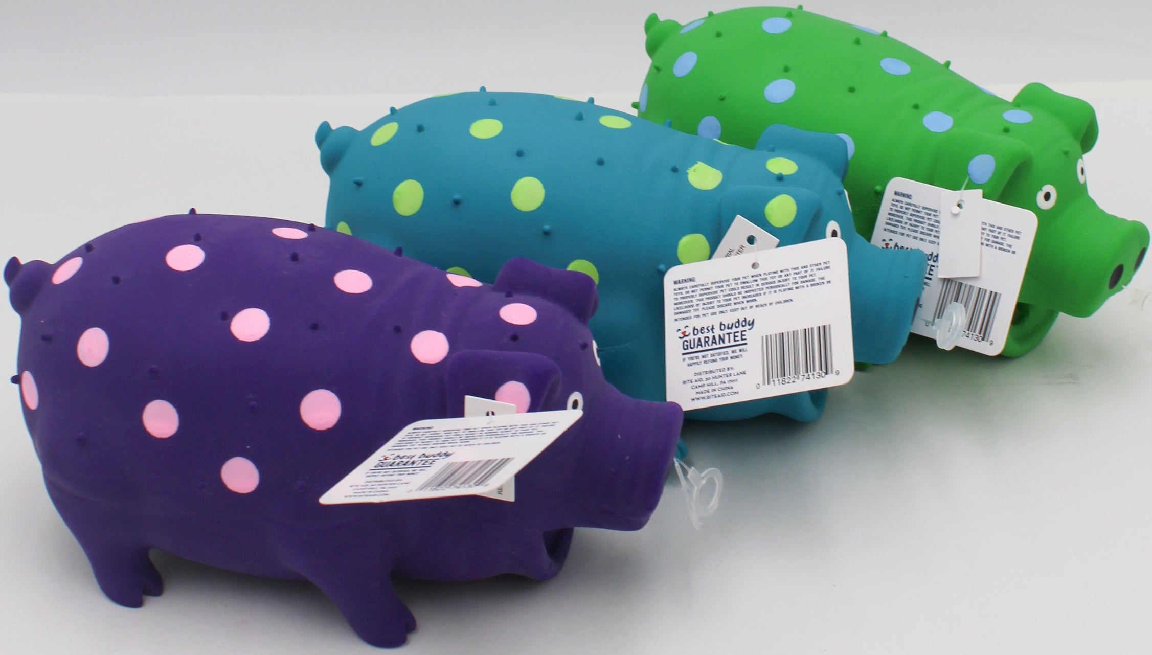 MULTIPET PIG (LATEX) DOG TOY  - 9"