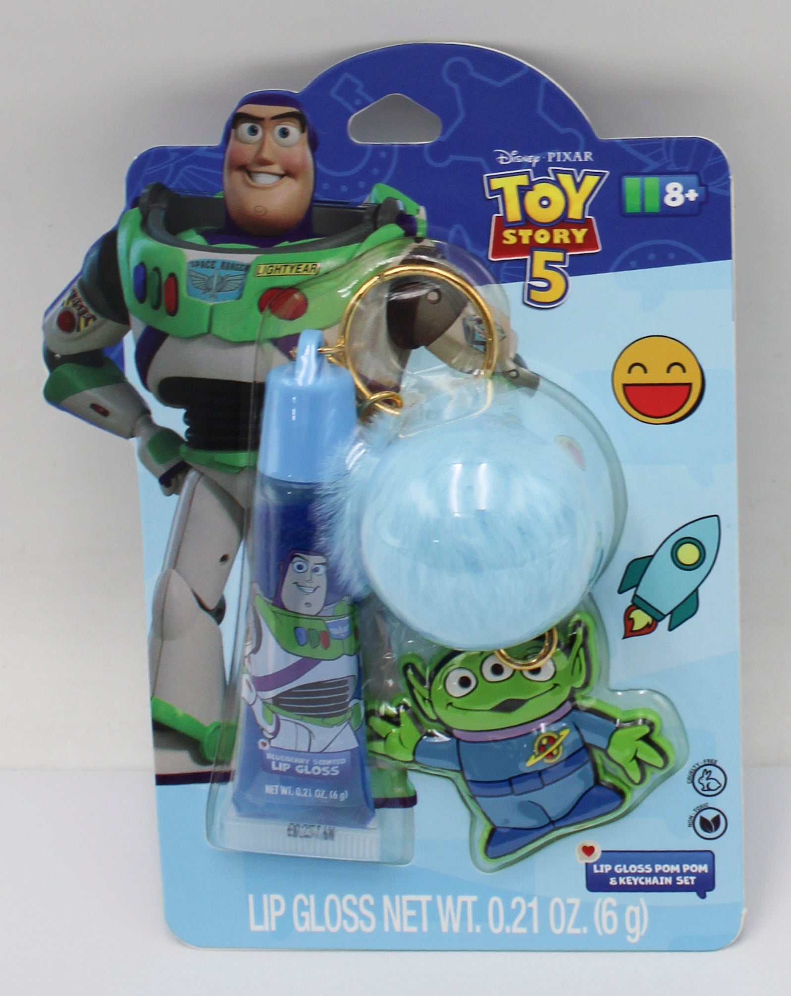 DISNEY TOY STORY 5 LIP GLOSS KEY CHAIN BUZZ NI