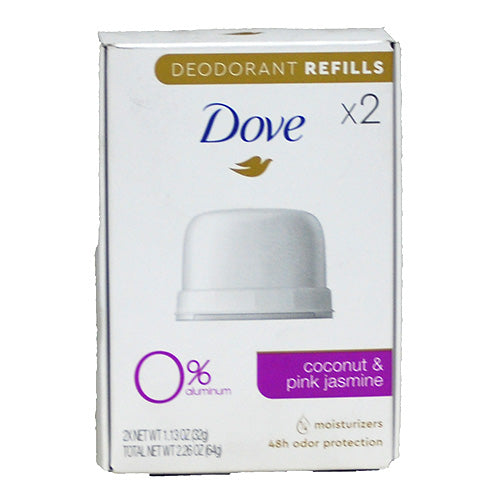 DOVE DS CCNT+PNK JASMINE REFILL 1.13oz/2CT EXP 11/24/23