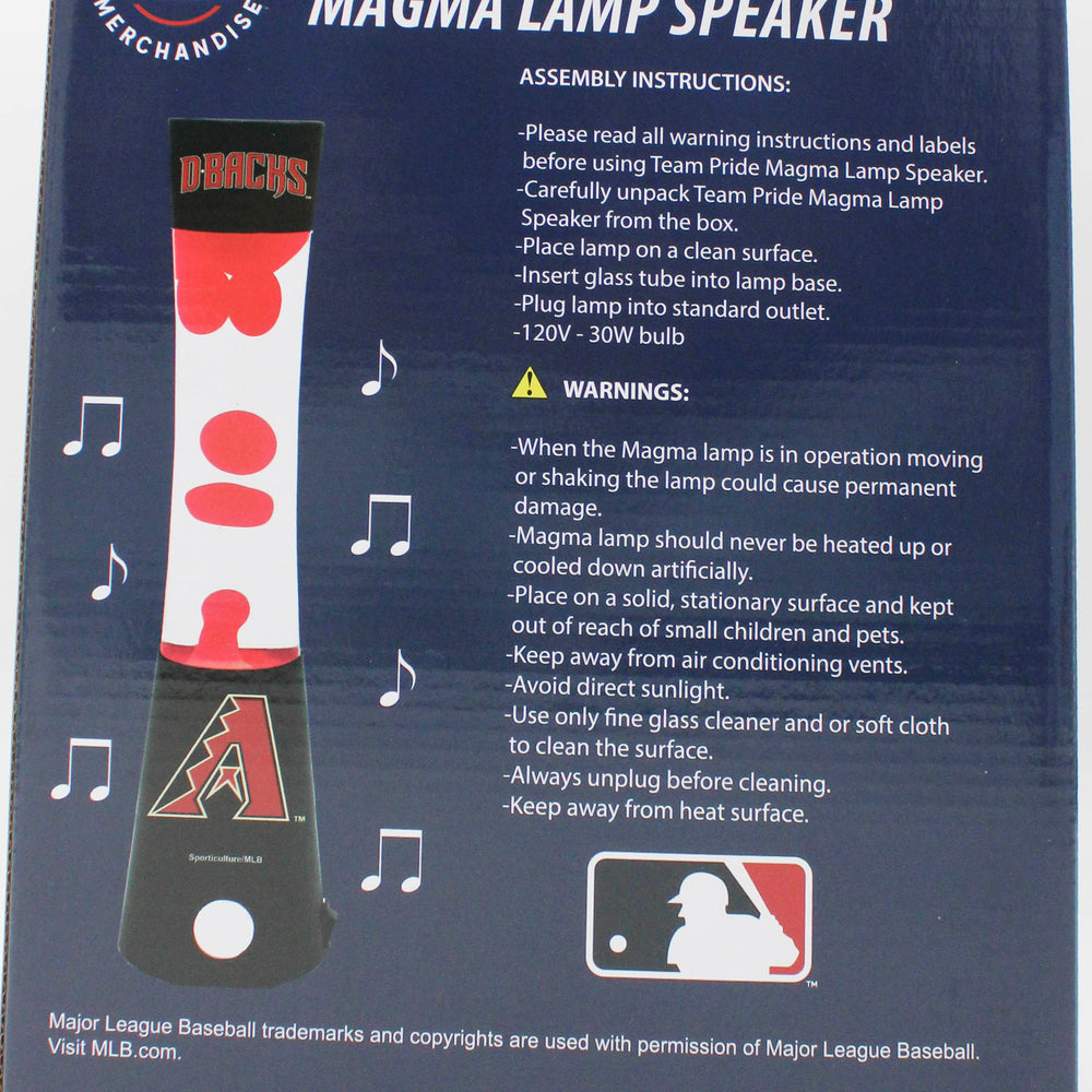 MLB ARIZONA DIAMONDBACKS LAVA LAMP SPEAKER 16.5"