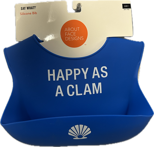 CLAM SILICONE BIB