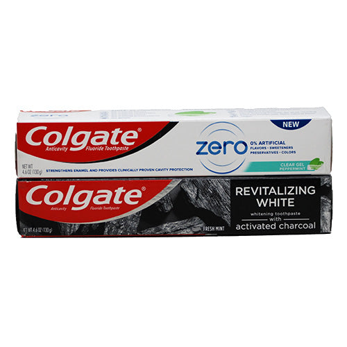 COLG T/PASTE ZERO/REVTLZNG WHT ADULT 4.6Z-24CT EXP 6/22 NI