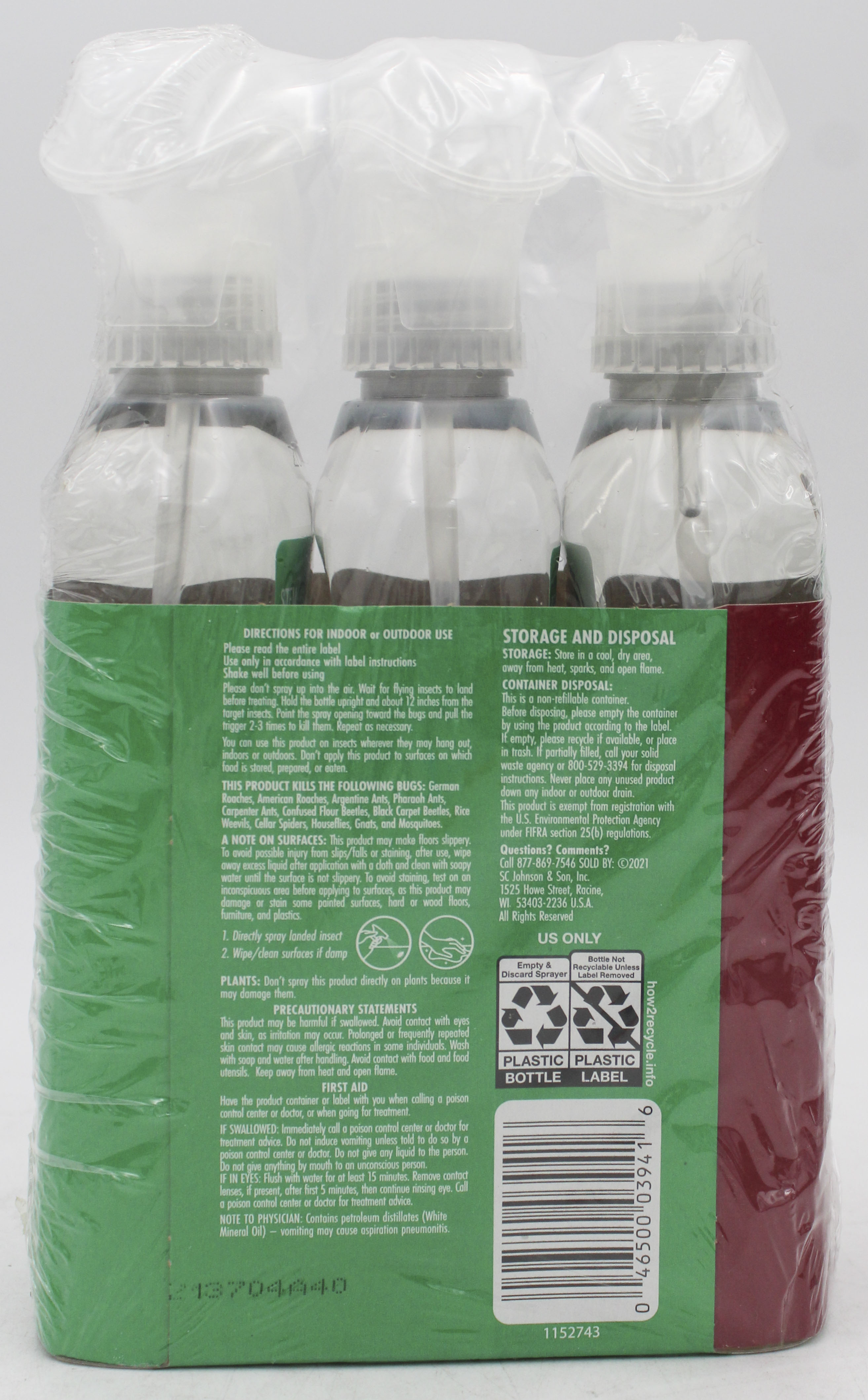 STEM KILLS ANTS ROACHES FLIES  3PACK 12oz US DISPLAY