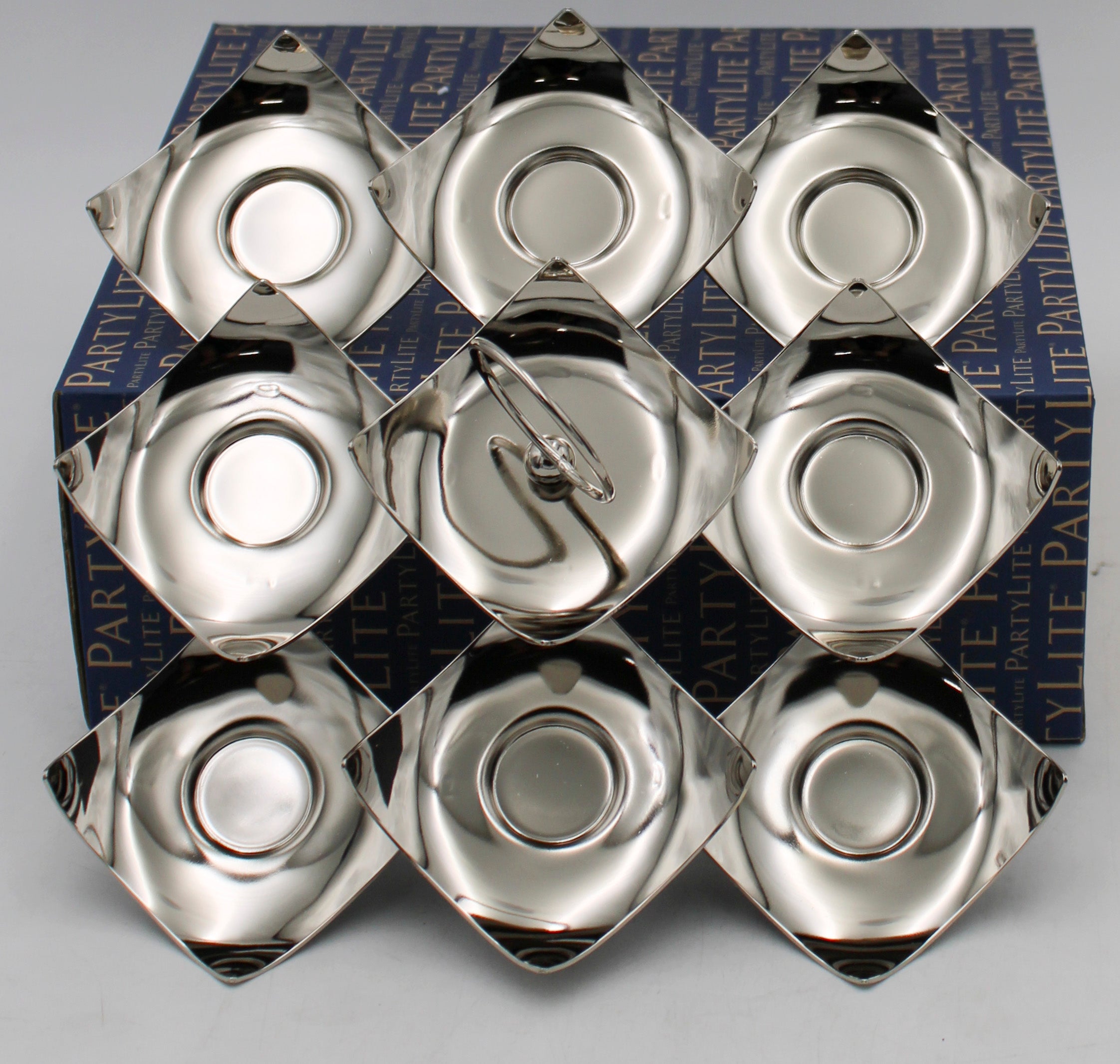 PARTYLITE BRIGHT LIGHTS TEALIGHT CADDY 10"W x 10"H