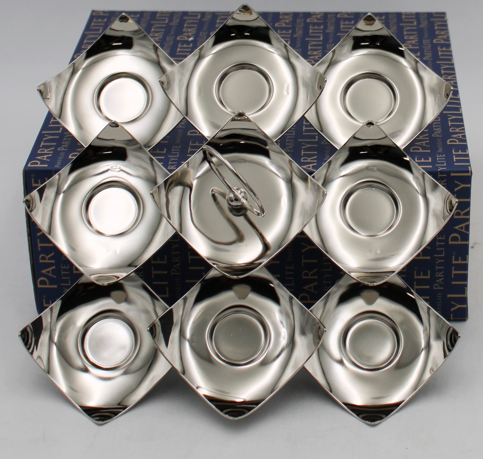 PARTYLITE BRIGHT LIGHTS TEALIGHT CADDY 10"W x 10"H