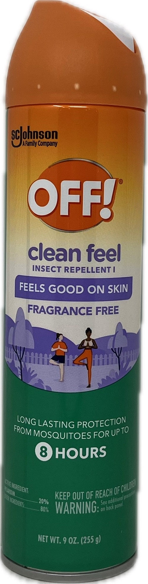 SP OFF CLEAN FEEL INSECT REPELLENT FRAGRANCE FREE 9oz