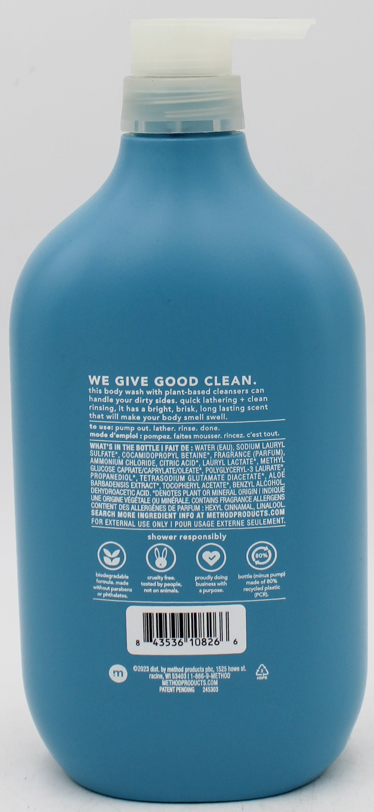 SP METHOD MEN BODY WASH 28oz GLACIER + GRANITE