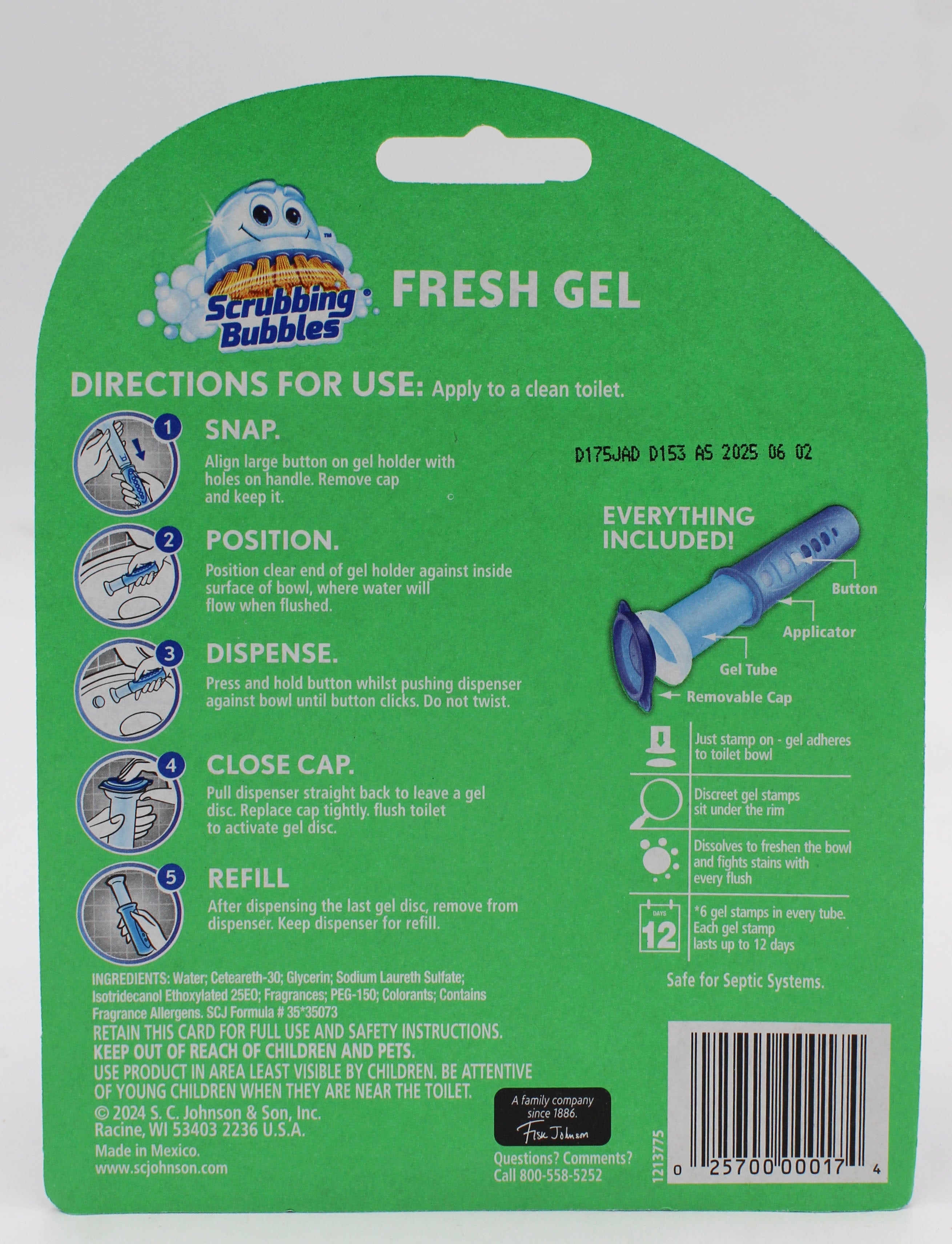 Scrubbing Bubbles Toilet Cleaning Dispenser Rain Shower 12-Pack US