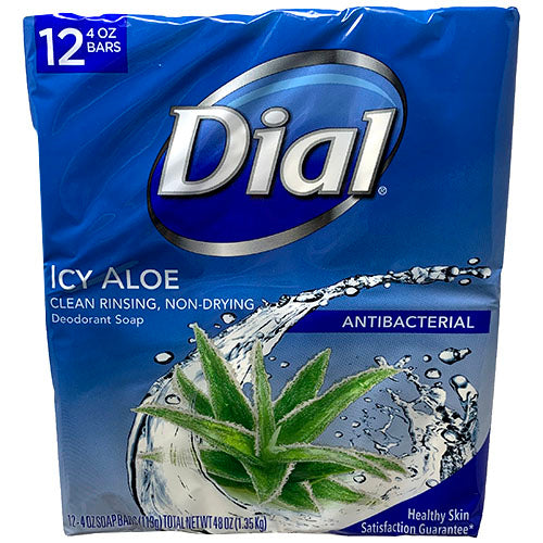 DIAL SOAP BAR 4oz/12CT-ICY ALOE