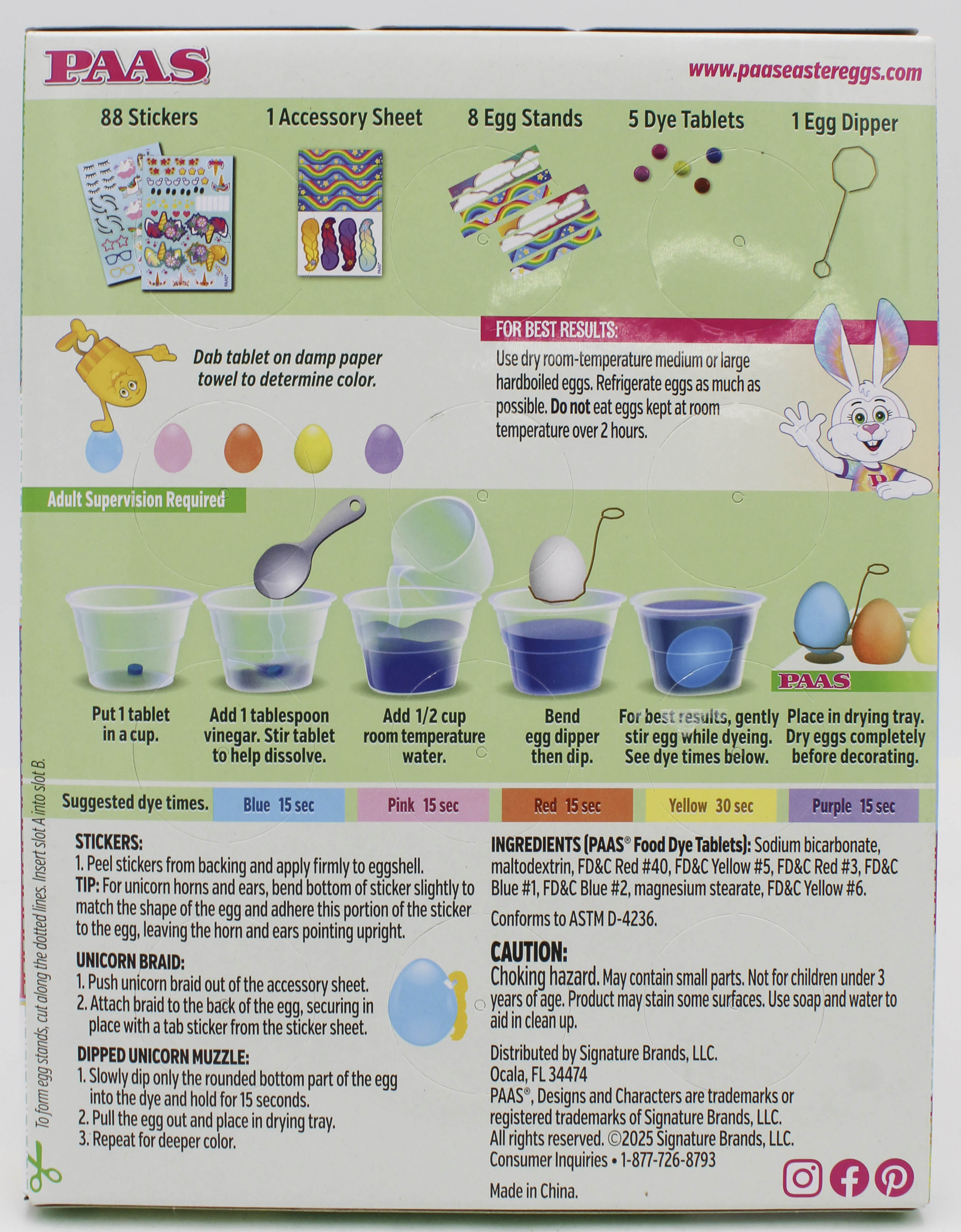 PAAS UNICORN EGG DECORATING KITS SHELF TRAY