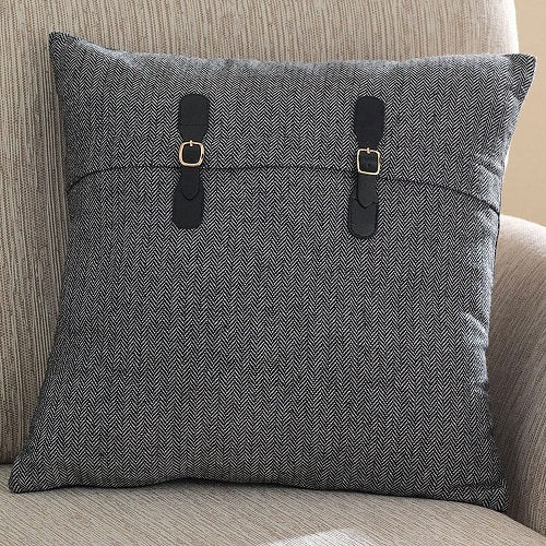 HERRINGBONE 18" PILLOW COVER