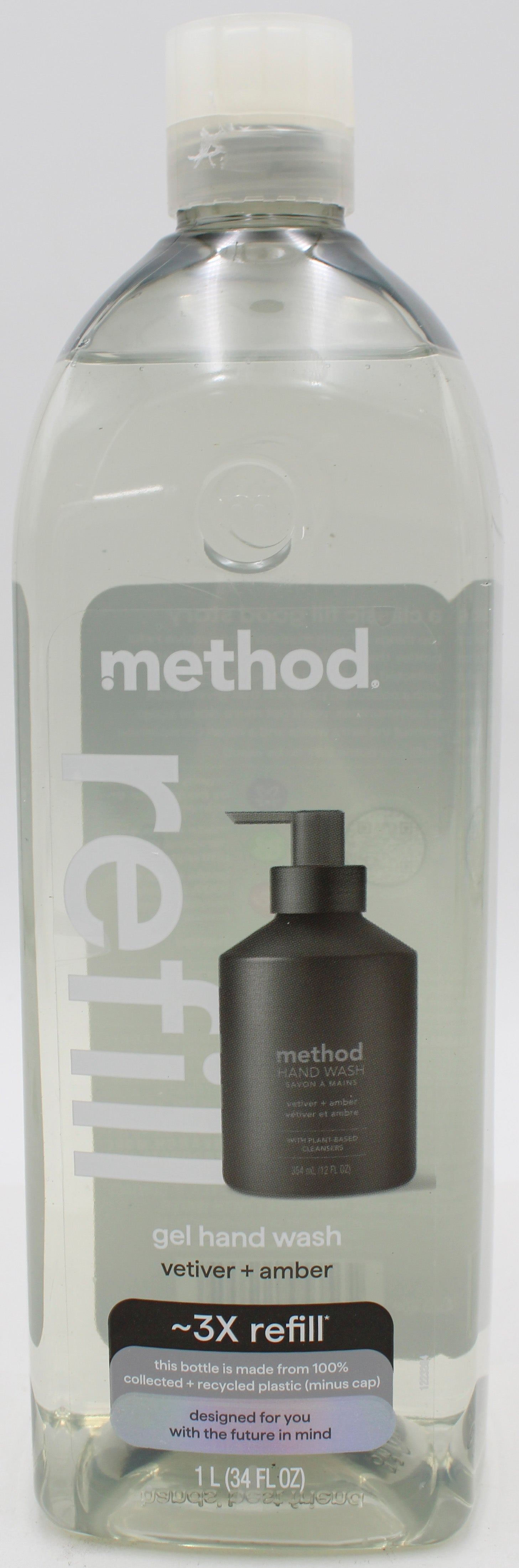METHOD GEL HAND WASH VETIVER AMBER REFILL 34oz US