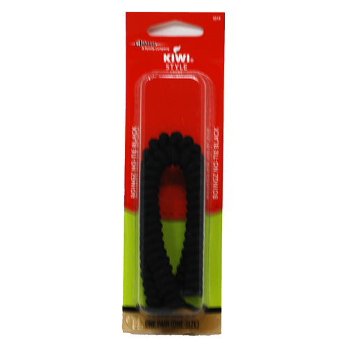 KIWI STYLE NO-TIE LACES 1PR-BOINGZ BLACK