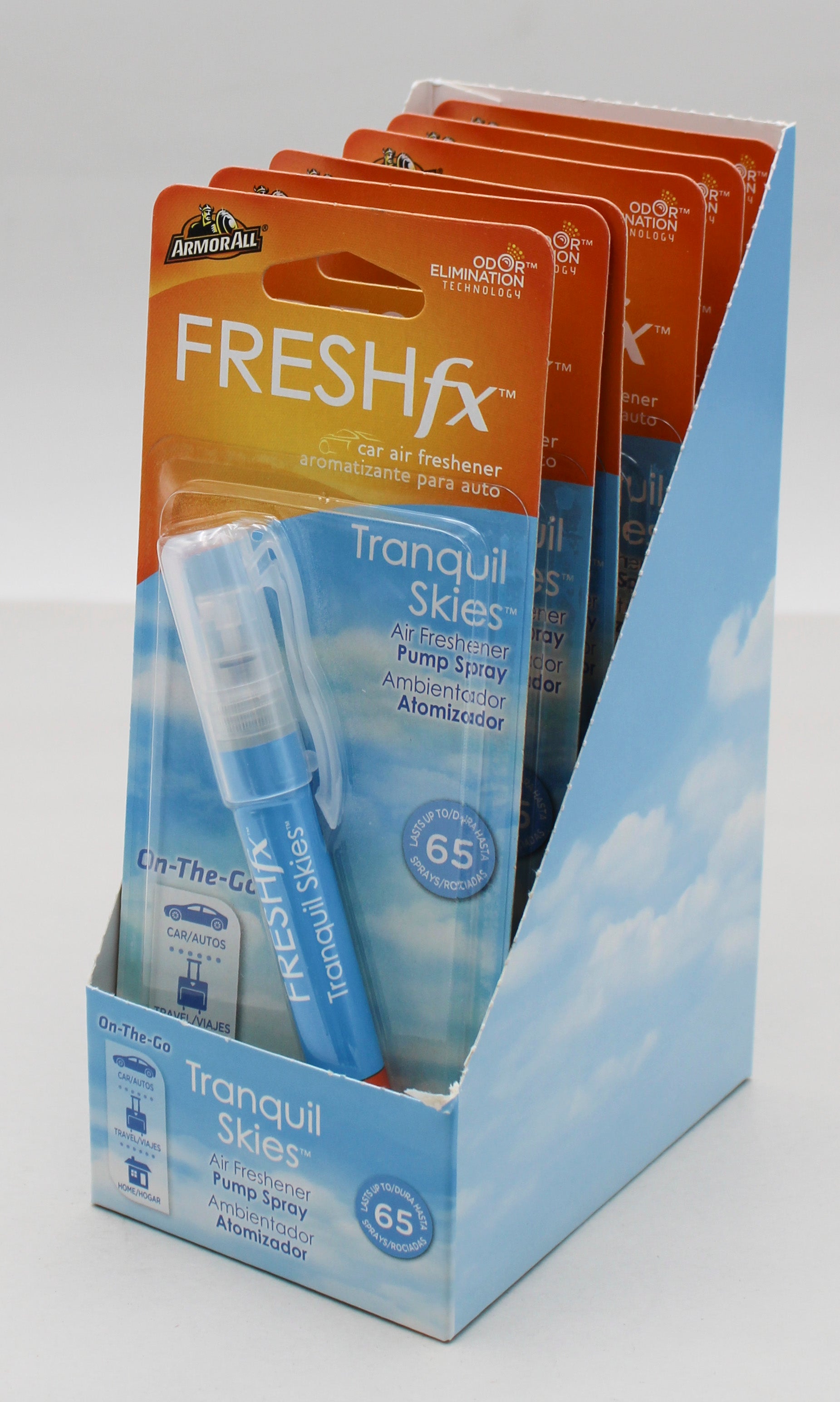 ARMOR ALL FRESHFX RAPID CAR ODOR ELIMINATOR FOGGER, TRANQUIL SKIES - 1.5 OZ