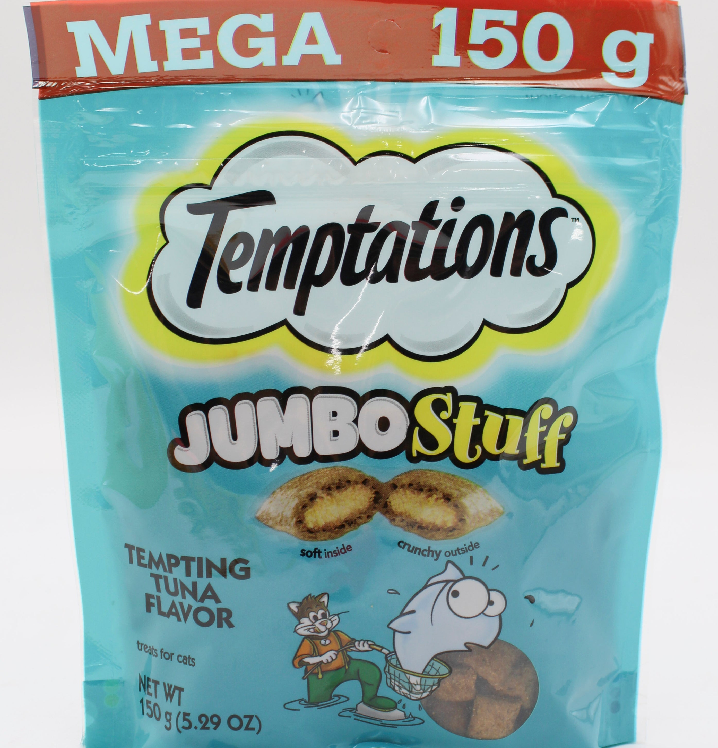 TEMPTATIONS JUMBO STUFF TUNA FLAVOR CAT TREATS 5.3OZ BB 3/31/2027