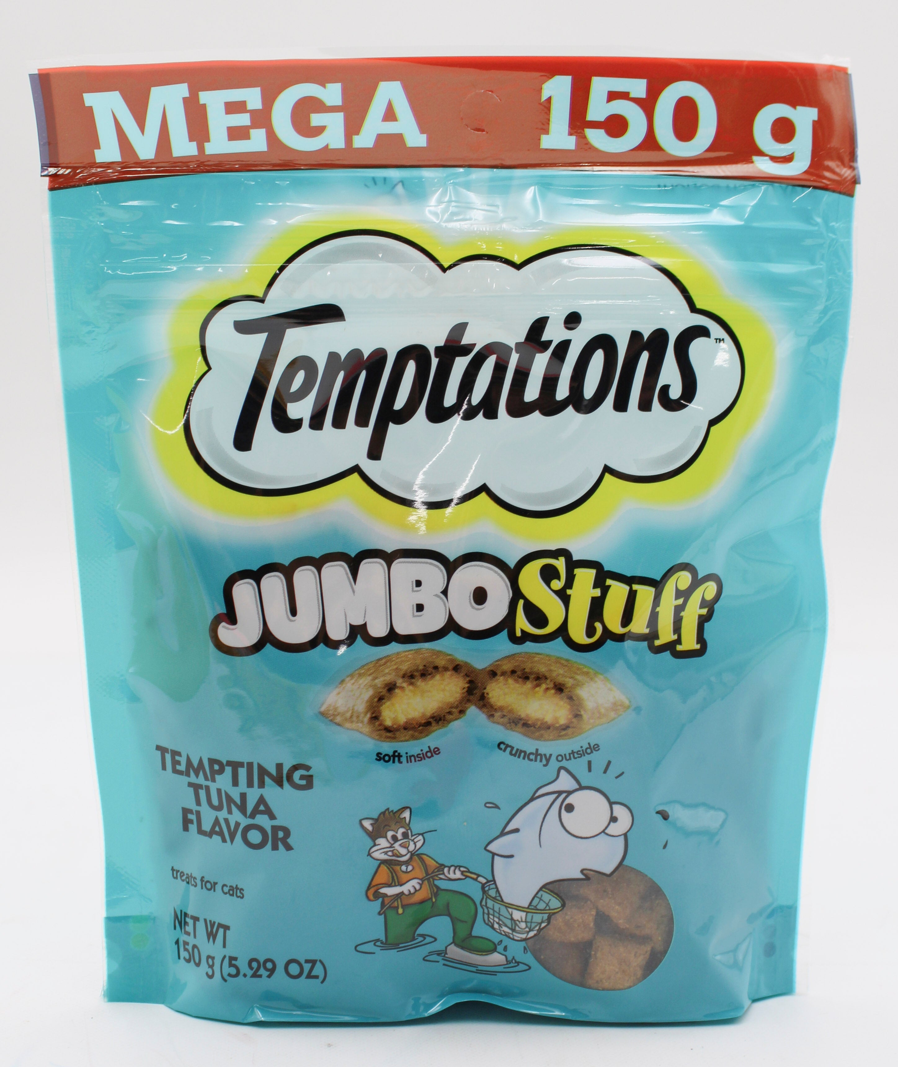TEMPTATIONS JUMBO STUFF TUNA FLAVOR CAT TREATS 5.3OZ BB 3/31/2027