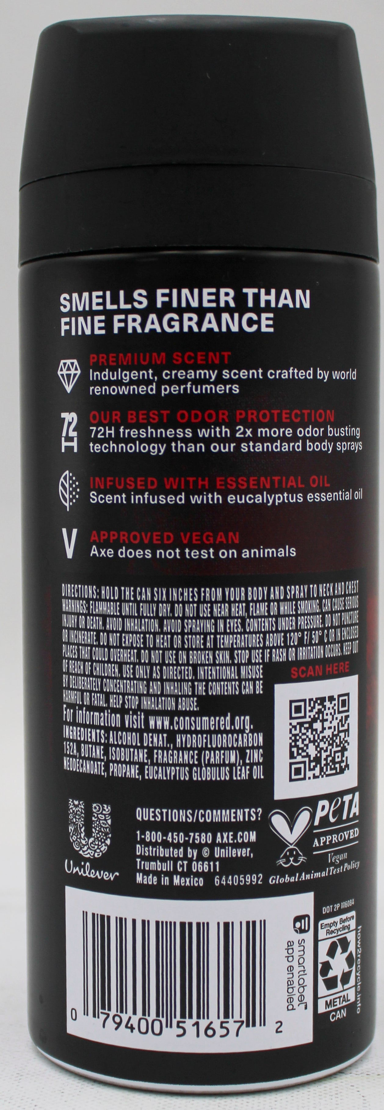 AXE BODY SPRAY FFC CHERRY 4oz