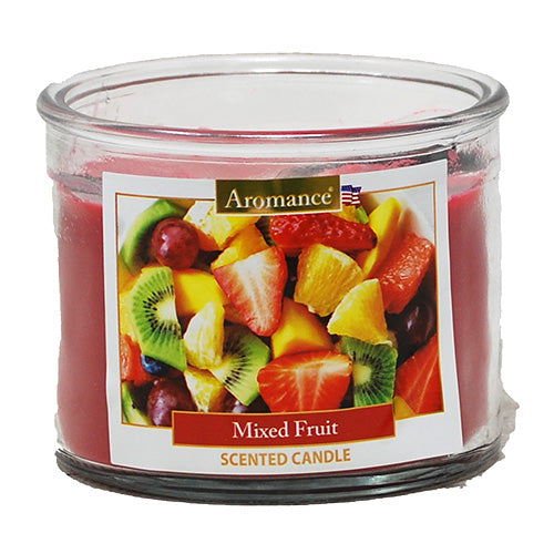 AROMANCE 3WICK GLASS CANDLE 12oz-MIXED FRUIT