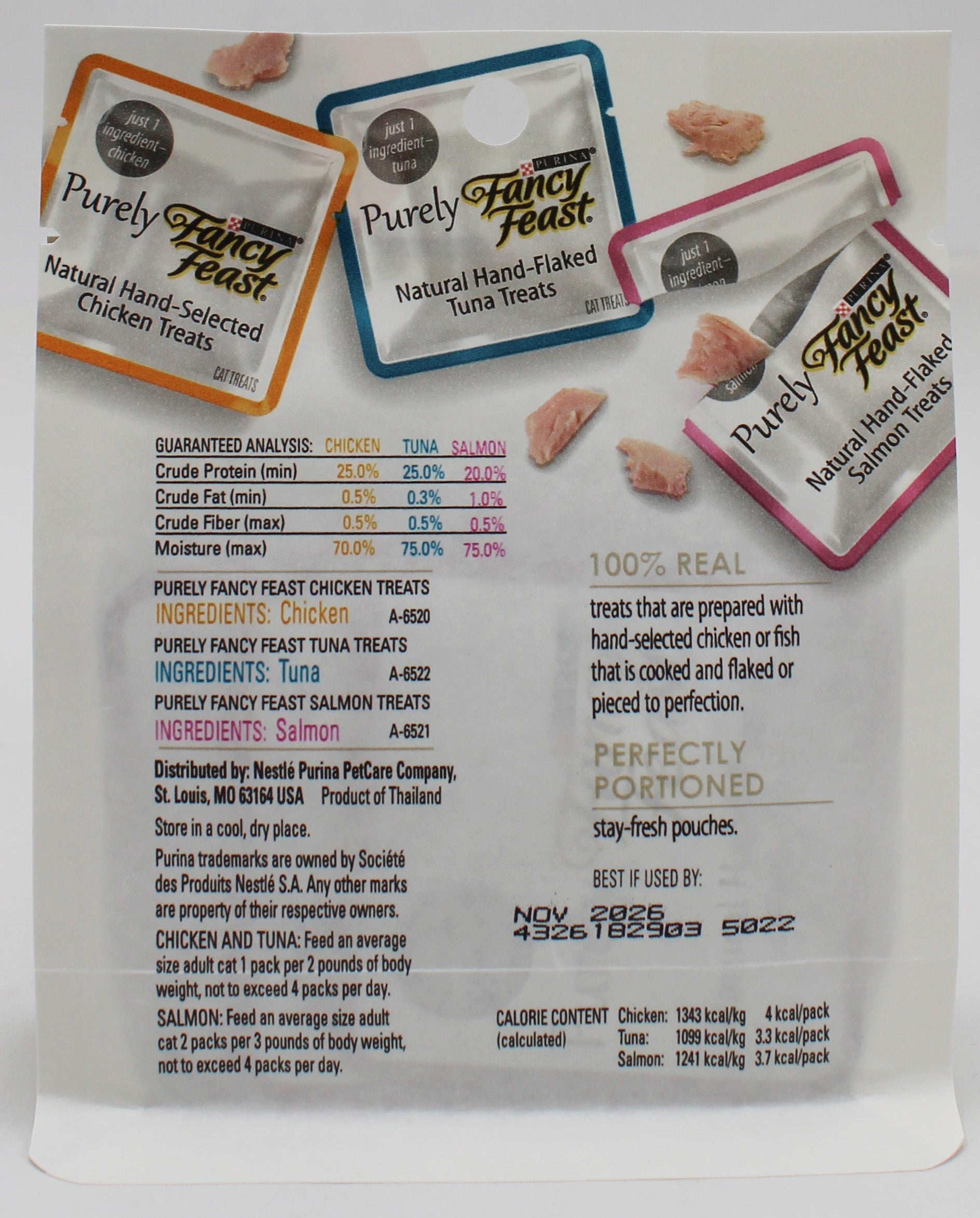 PURINA FANCY FEAST PURELY NATURAL CAT TREATS VARIETY PACK 1.06-OZ NI BB 11/30/26