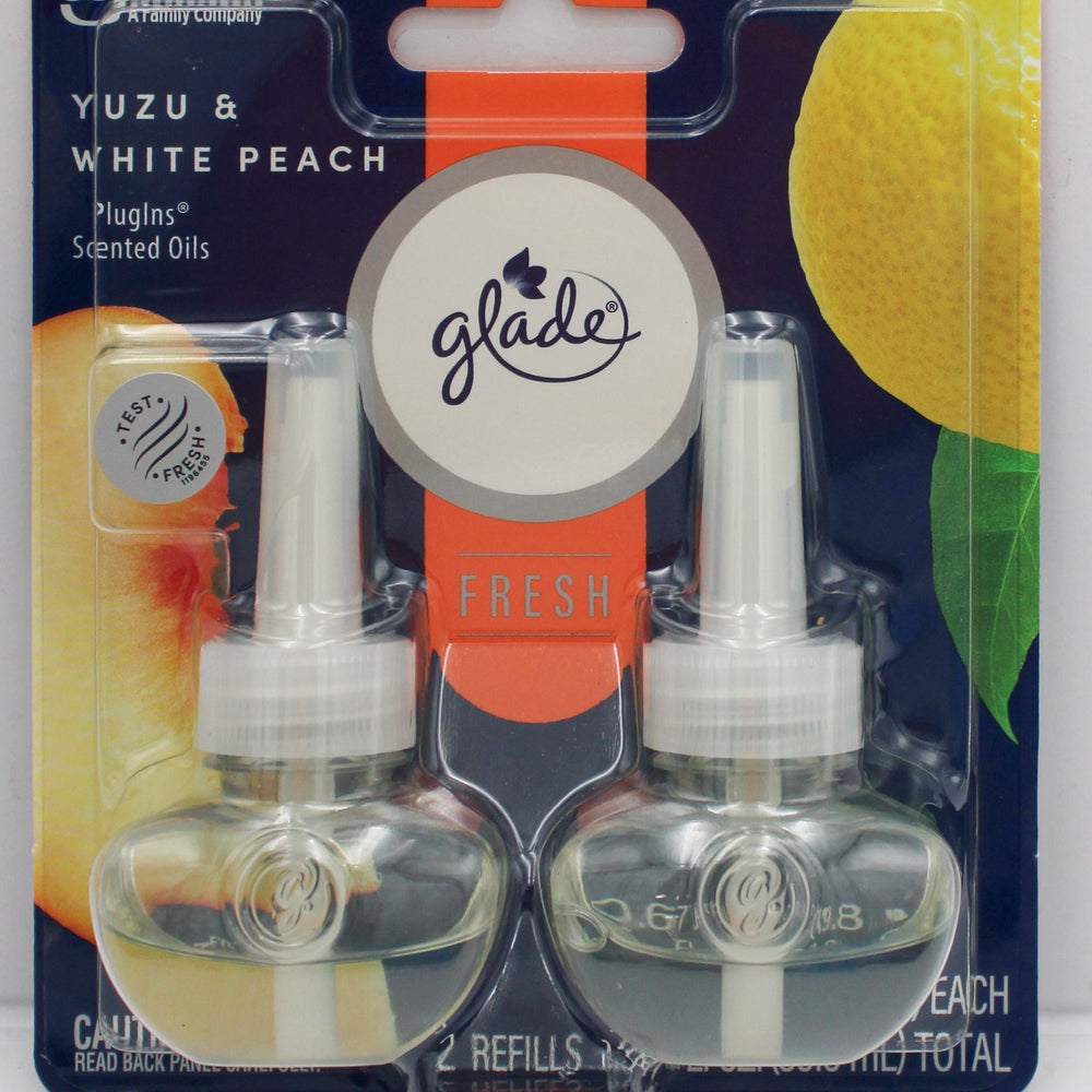 GLADE PLUGINS SCENTED OIL FRESH YUZU & PEACH 2ct 0.67floz US.