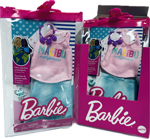 MATTEL BARBIEOUTFIT&ACCESSORIES FASHION PACK MALIBU