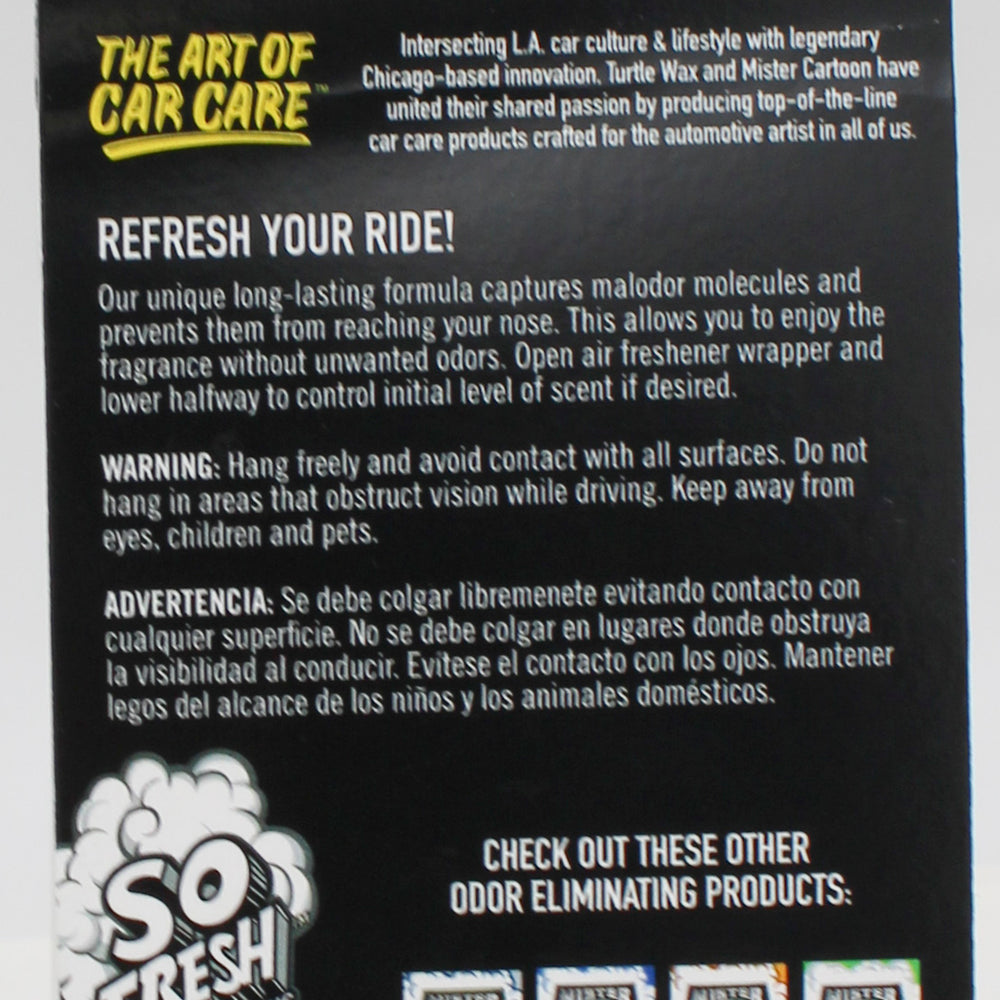 SP TURTLE WAX MISTER CARTOON AUTO AIR FRESHENER 3ct OUR LADY