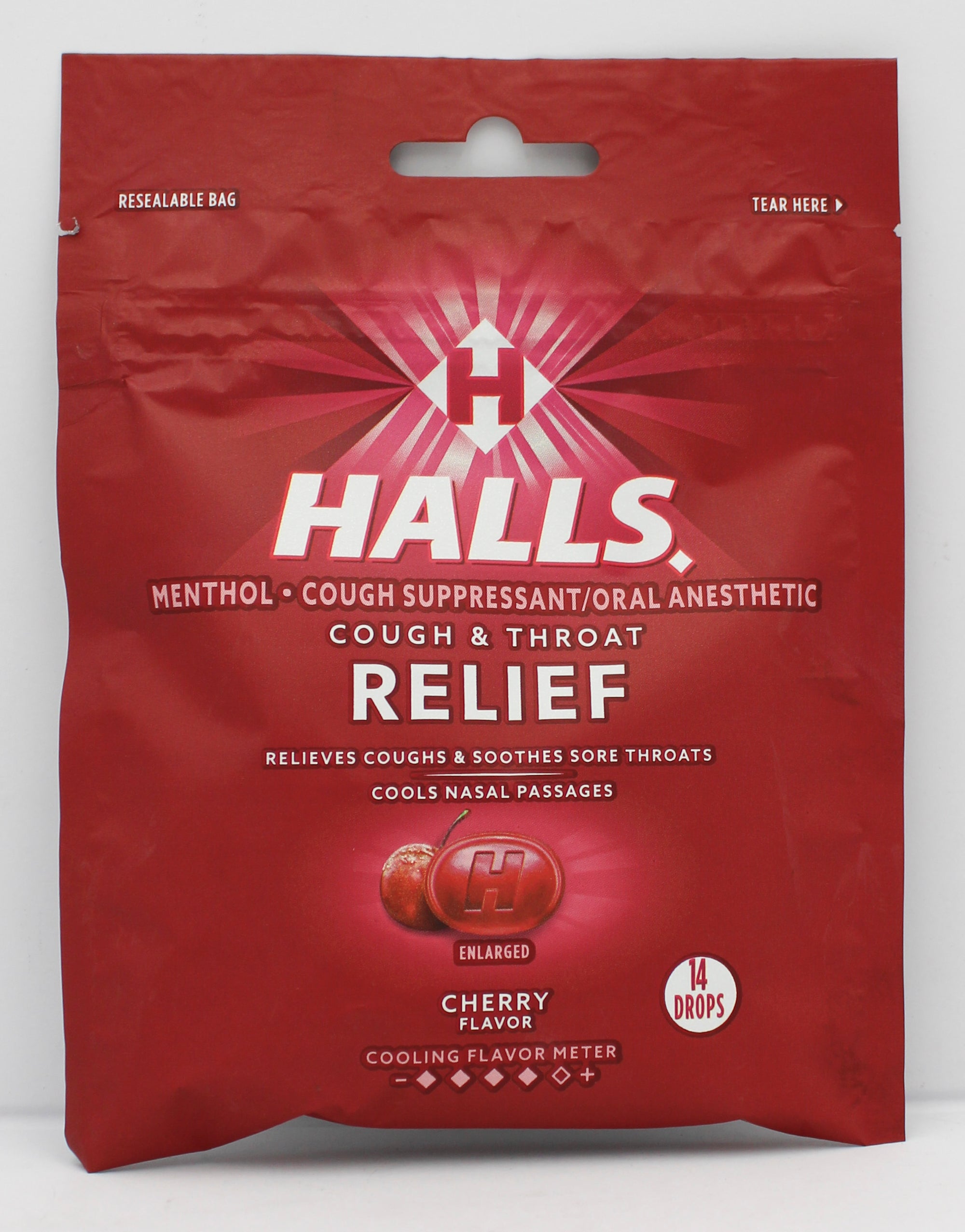 HALLS 14 PC CHERRY BAG EXP 1/9/26