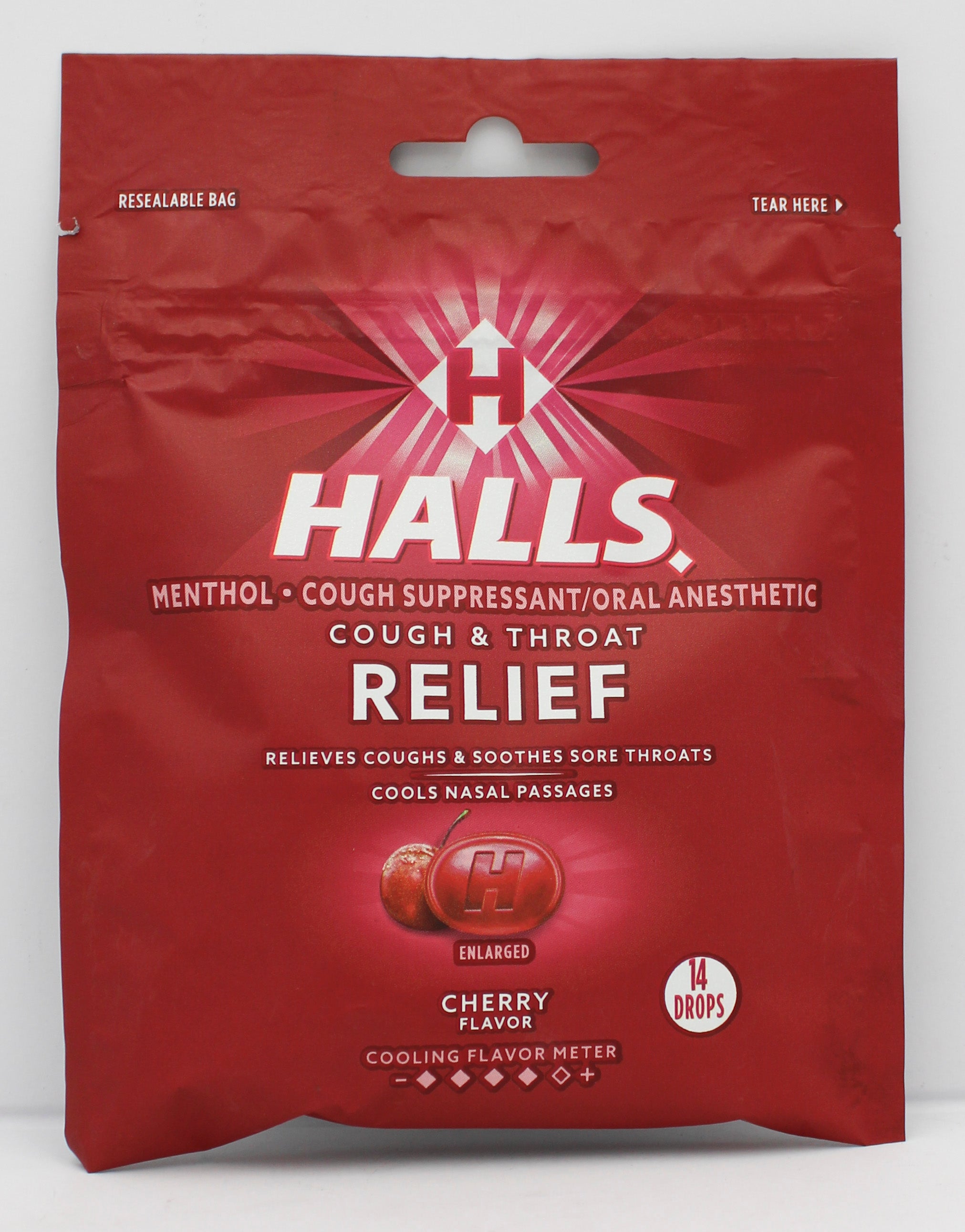 HALLS 14 PC CHERRY BAG EXP 1/9/26
