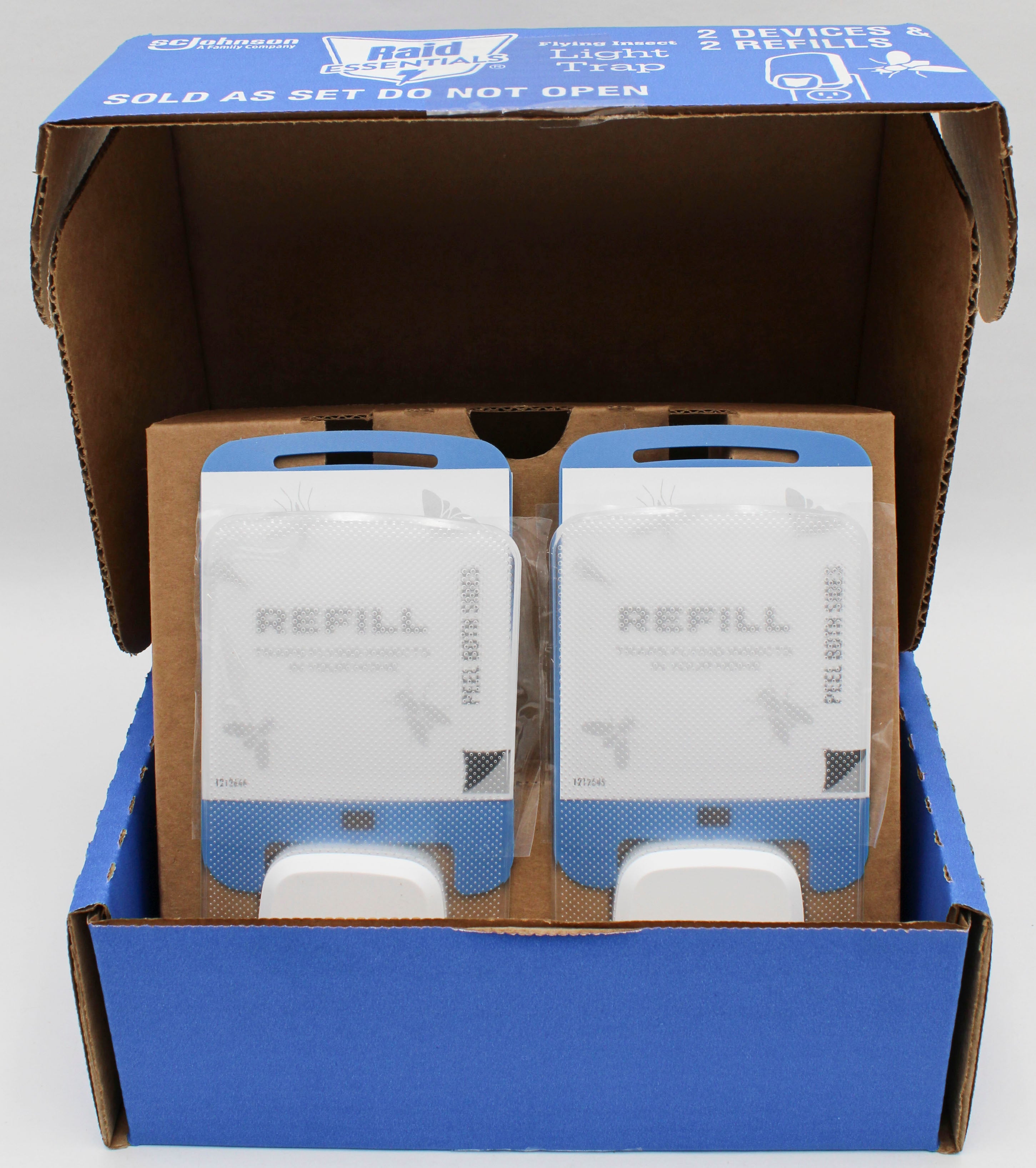 RAID ESSENTIALS LIGHT TRAP 2 UNITS + 2 REFILLS US
