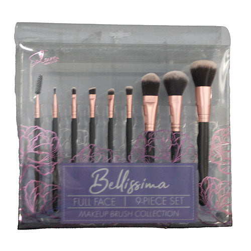 EVRIHOLDER BELLISIMA 9PC MAKEUP BRUSH SET NI