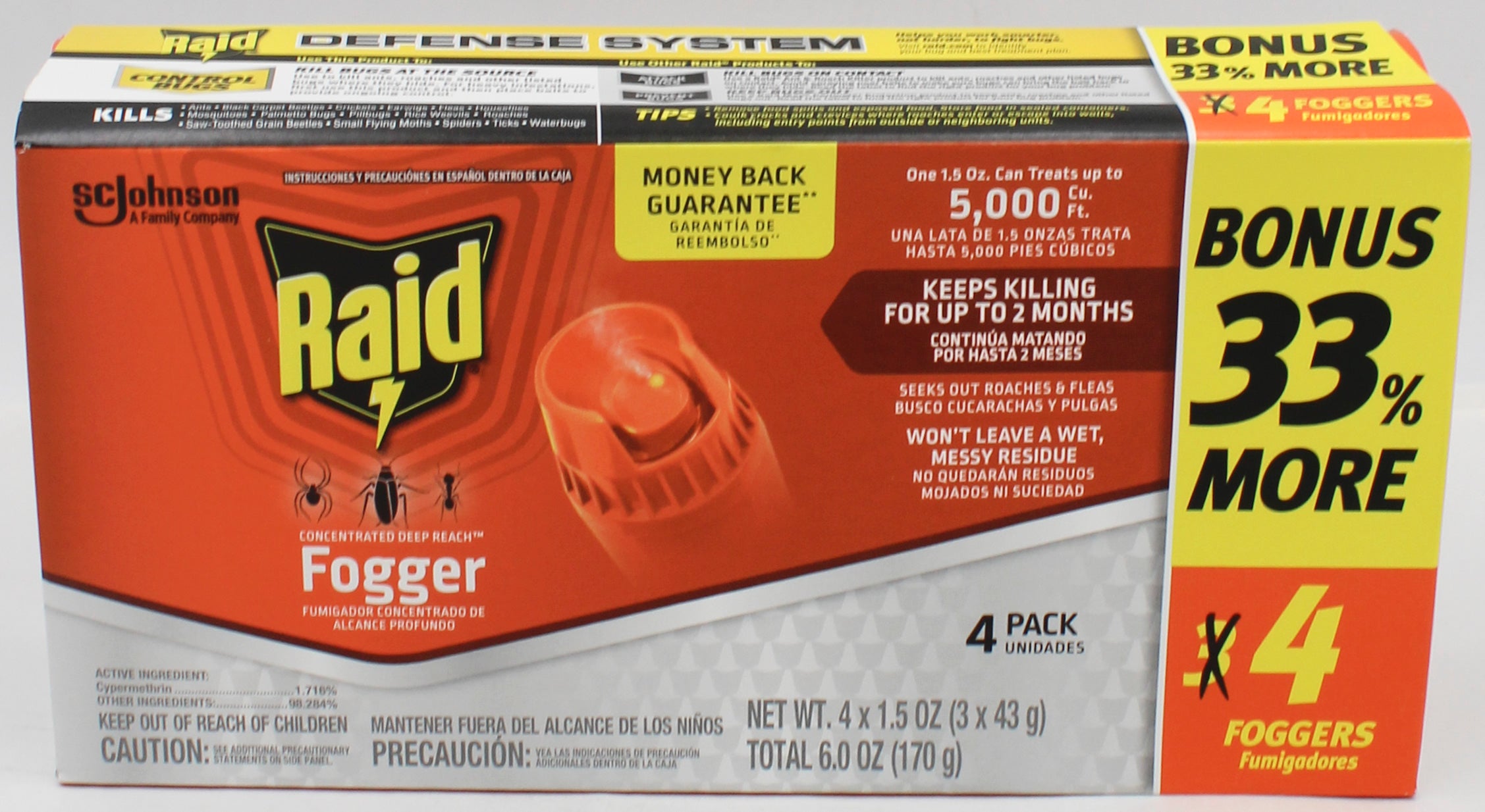 SP RAID CONCENTRATED DEEP REACH FOGGER 4CT