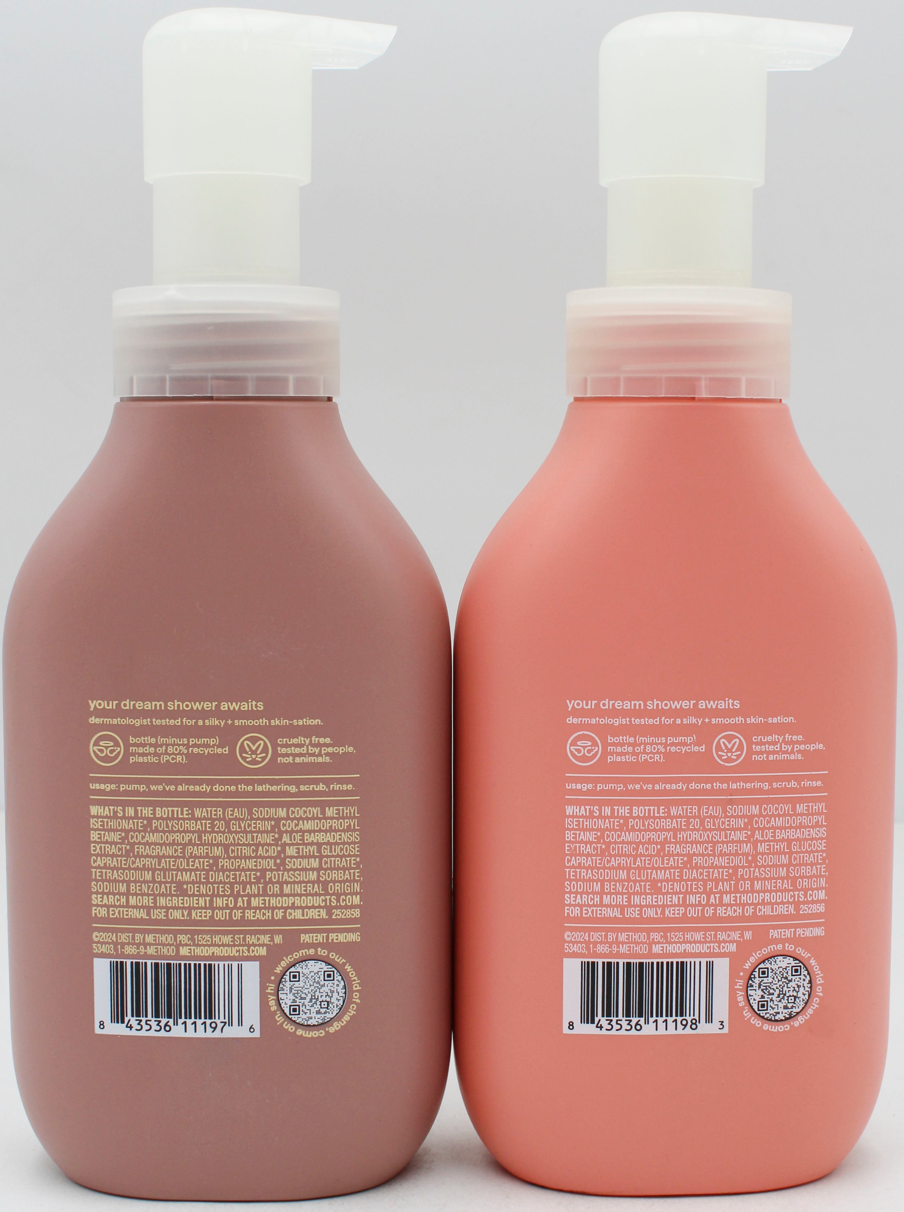 METHOD FOAMING BODY WASH MIXED PDQ