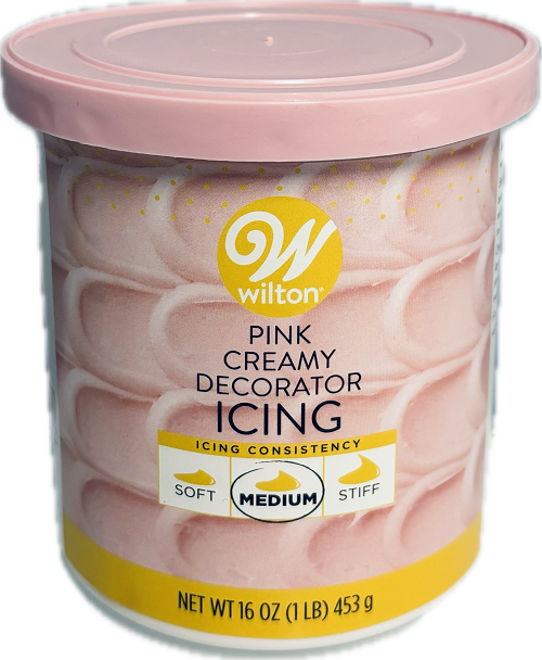 WILTON CREAMY DECORATOR ICING 16oz PINK BEST BY 12/24